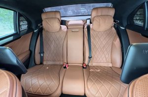 rent mercedes s class 2023 s500 in dubai back seats